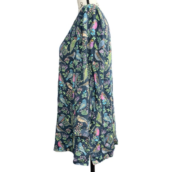 J. Jill - Bird Print Blouse - Size Medium - Picture 2 of 8